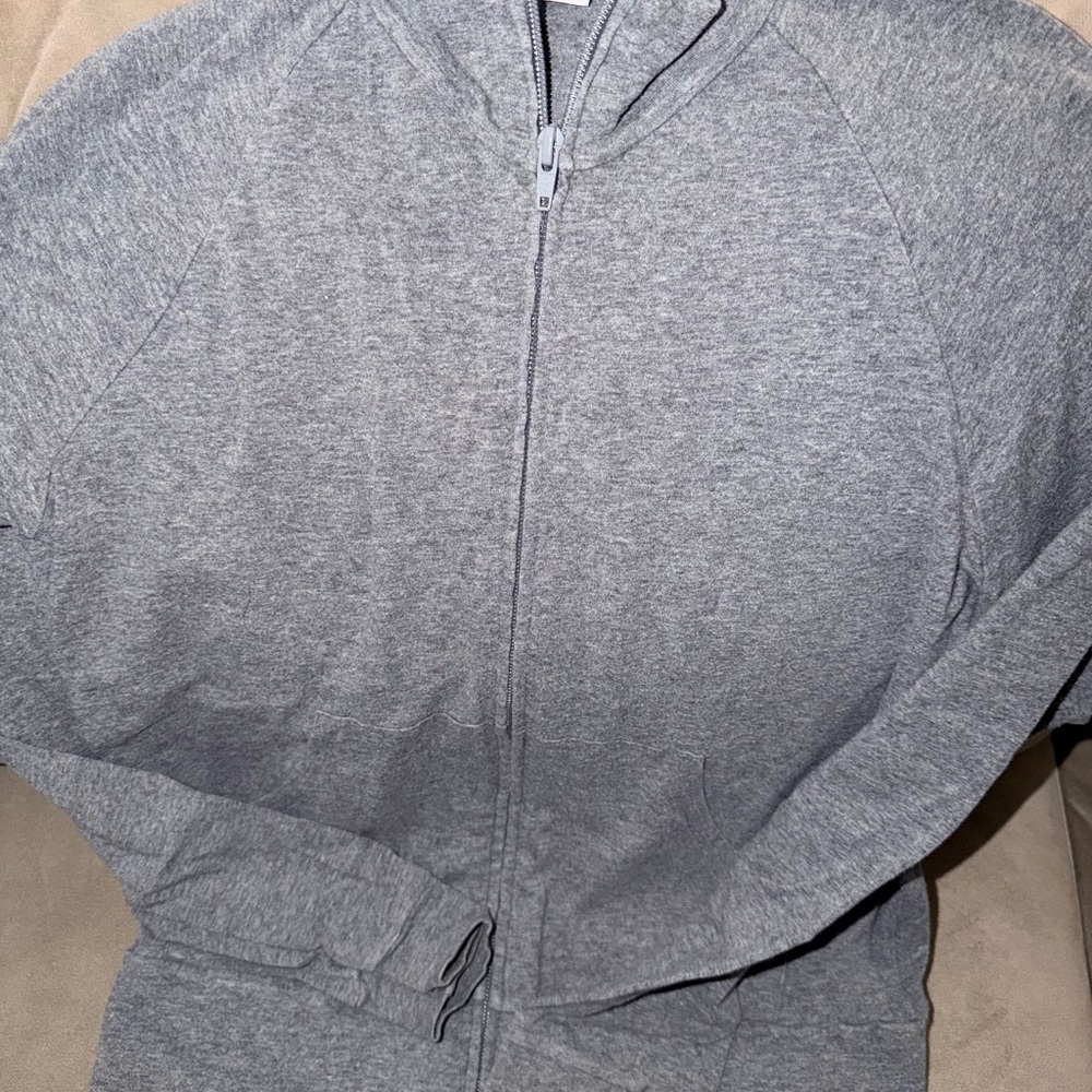 Abella Heather Gray Men's Zip-Up Sweater